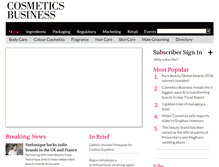 Tablet Screenshot of cosmeticsbusiness.com